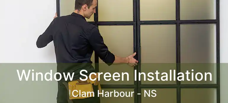  Window Screen Installation Clam Harbour - NS