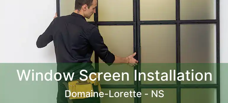  Window Screen Installation Domaine-Lorette - NS