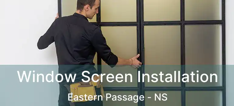  Window Screen Installation Eastern Passage - NS