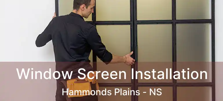  Window Screen Installation Hammonds Plains - NS