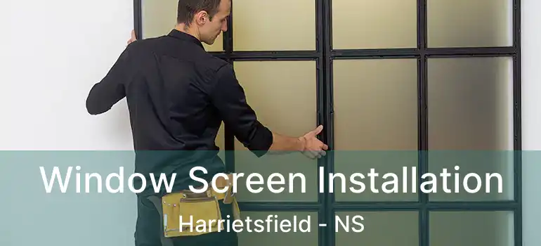  Window Screen Installation Harrietsfield - NS