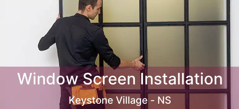  Window Screen Installation Keystone Village - NS