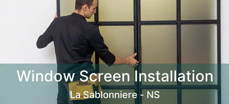  Window Screen Installation La Sablonniere - NS