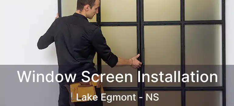  Window Screen Installation Lake Egmont - NS