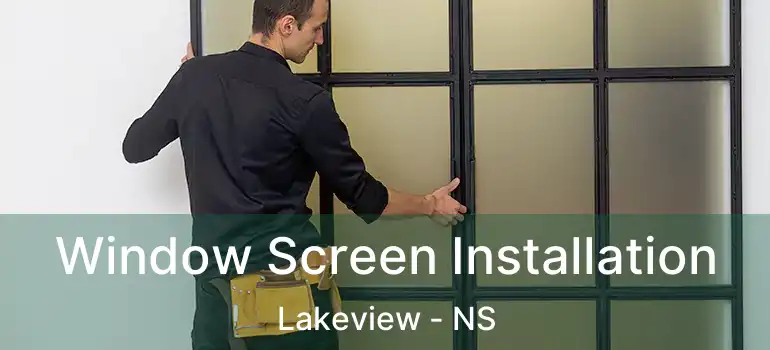  Window Screen Installation Lakeview - NS