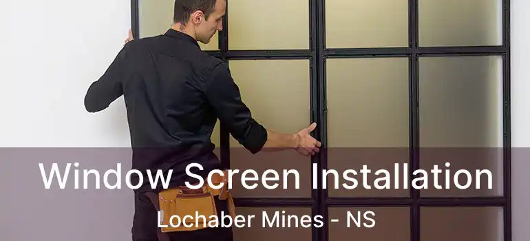  Window Screen Installation Lochaber Mines - NS