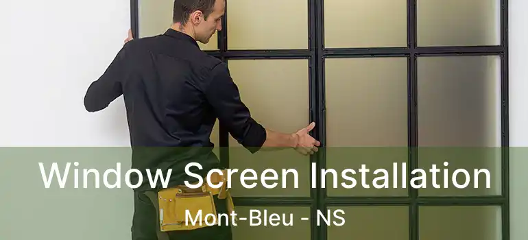  Window Screen Installation Mont-Bleu - NS