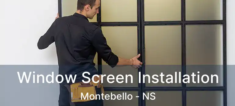  Window Screen Installation Montebello - NS