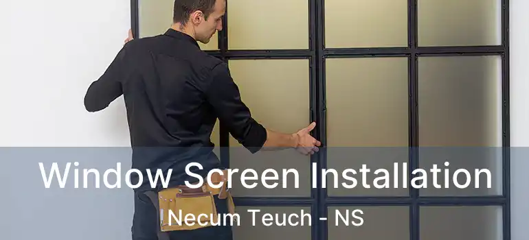  Window Screen Installation Necum Teuch - NS