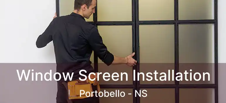  Window Screen Installation Portobello - NS