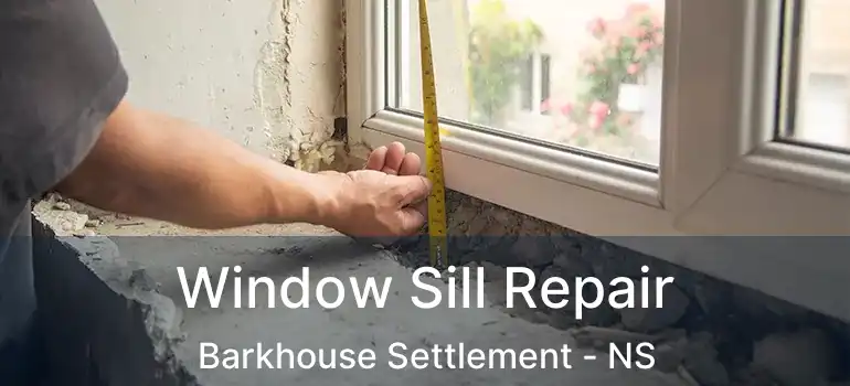  Window Sill Repair Barkhouse Settlement - NS