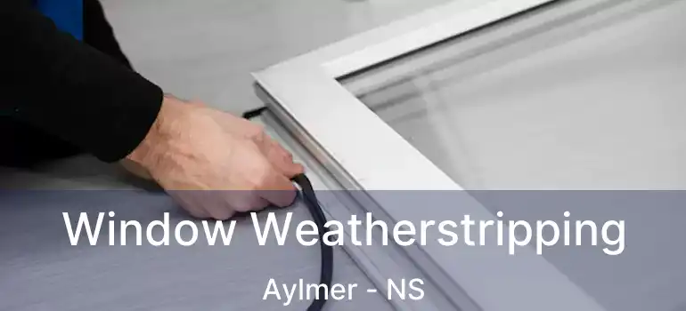  Window Weatherstripping Aylmer - NS