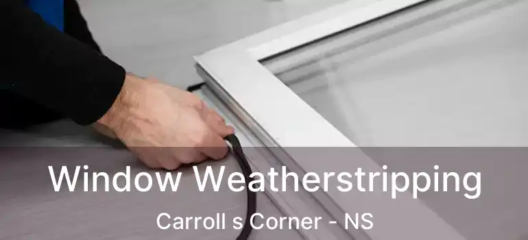  Window Weatherstripping Carroll s Corner - NS