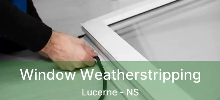  Window Weatherstripping Lucerne - NS