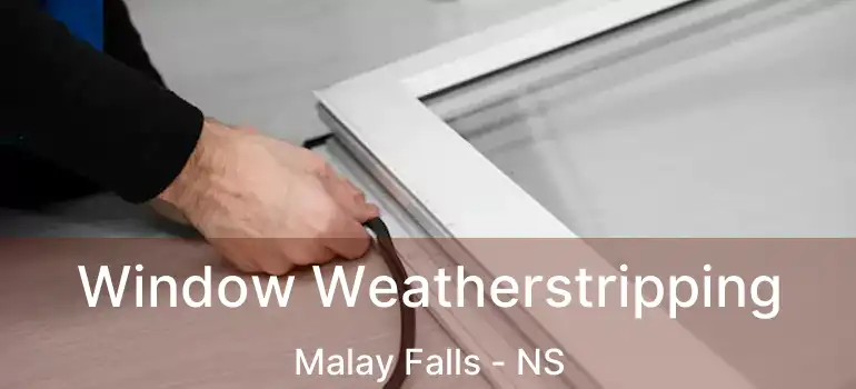  Window Weatherstripping Malay Falls - NS