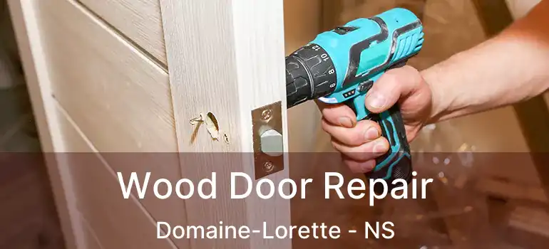  Wood Door Repair Domaine-Lorette - NS